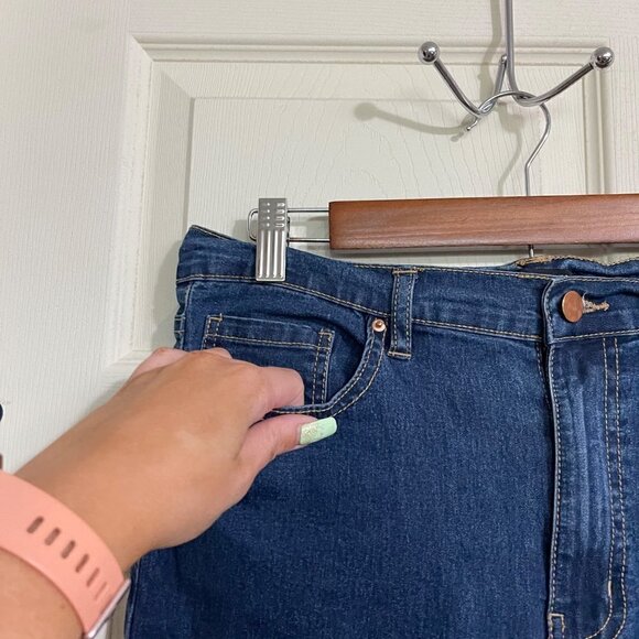 Forever 21 Womens Dark Wash High Rise Stretch Skinny Jegging Jeans Size 30 - Picture 3 of 5